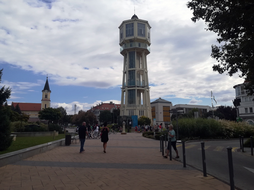 Balaton-Radweg - Der Wasserturm von Siófok