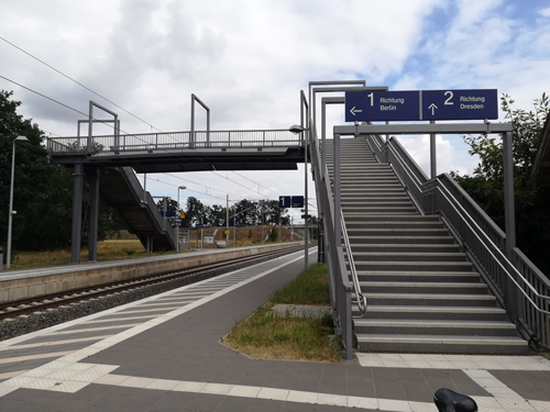 Bahnhof Drahnsdorf - Fussgängerüberbrücke