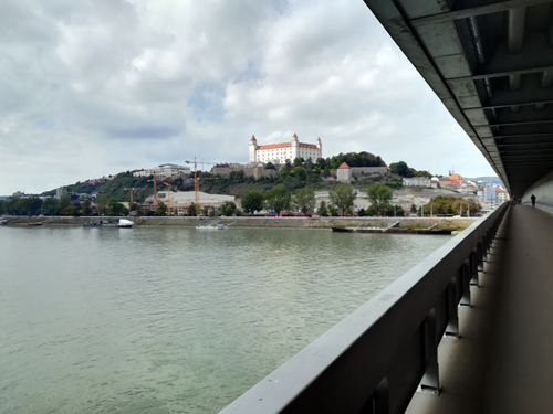 Unser Radfahrziel Pressburger Burg Bratislava