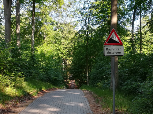 Ostseeküsten-Radweg - 16% - vor Kölpinsee