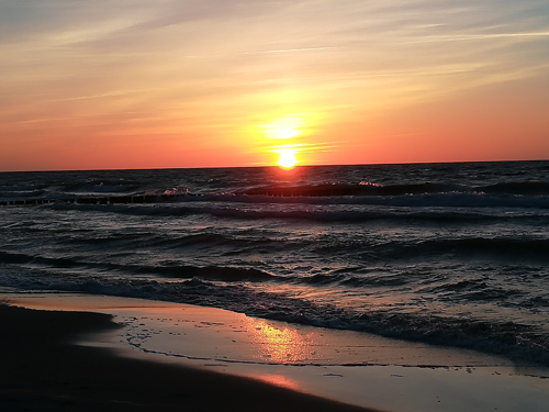 Sonnenuntergang Campingpark Kühlungsborn