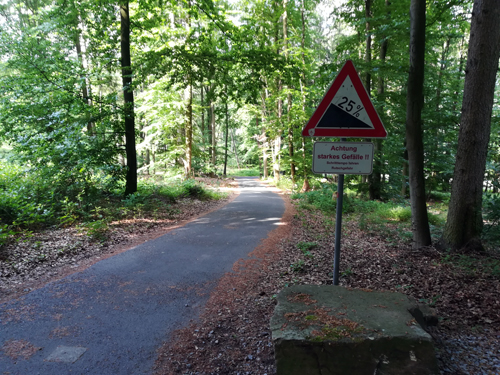Weser Radweg - mit 25% Steigung